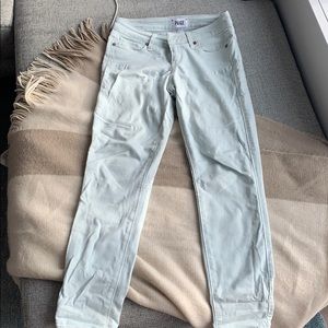 Paige Skinny Mint colored Jeans